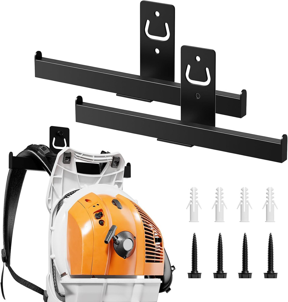 Backpack Leaf Blower and Sprayer Wall Mount Storage Organizer, 2 Pack