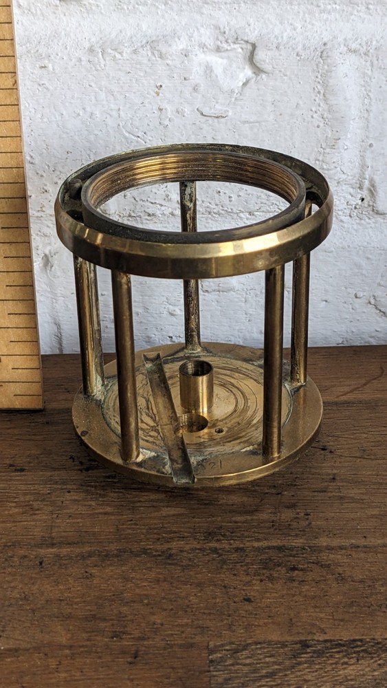 Protector Type 6 Miners Lamp Frame All Brass Construction Lightly Used 1982