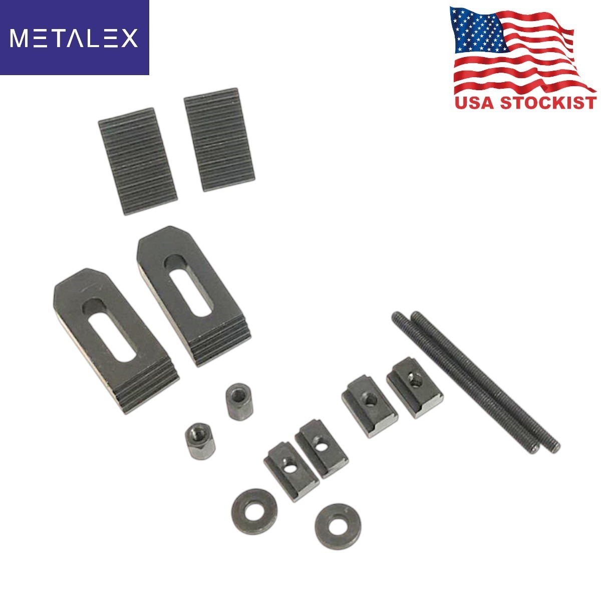 Clamping Kit 14 Pieces Size M6 Set 6mm Suitable for 3" And 4" Rotary Table USA