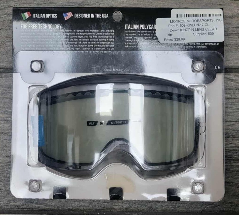 509 KINGPIN REPLACEMENT LENS-CLEAR