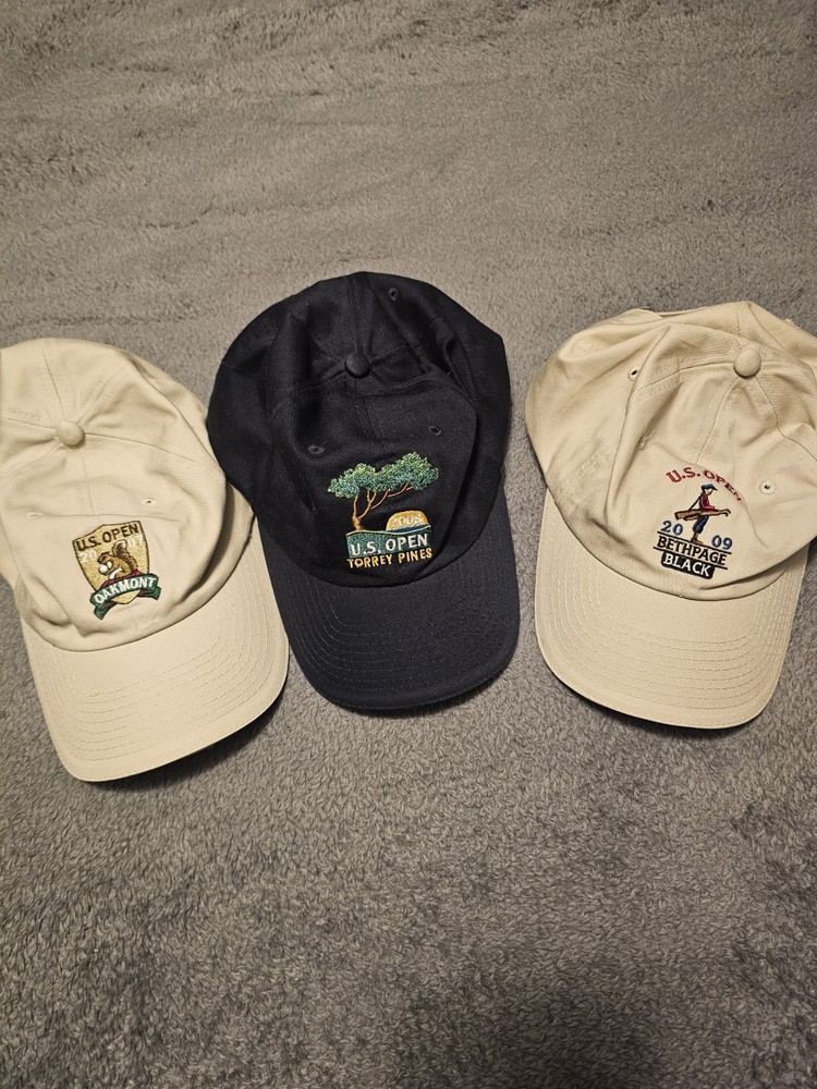 U.S OPEN ADJUSTABLE GOLF ⛳️ HATS 2007 2008 2009