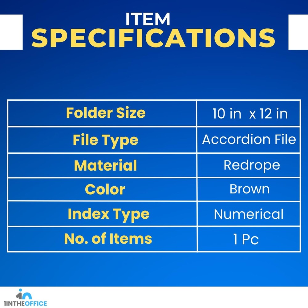 Expanding File Folder 31 Sections, Accordion File Organizer, Numerical Open T...
