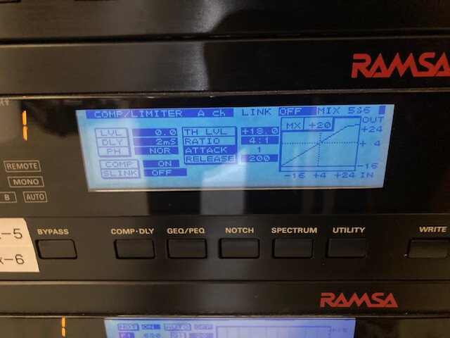 Ramsa WZ-DE40 digital EQ Processing Unit