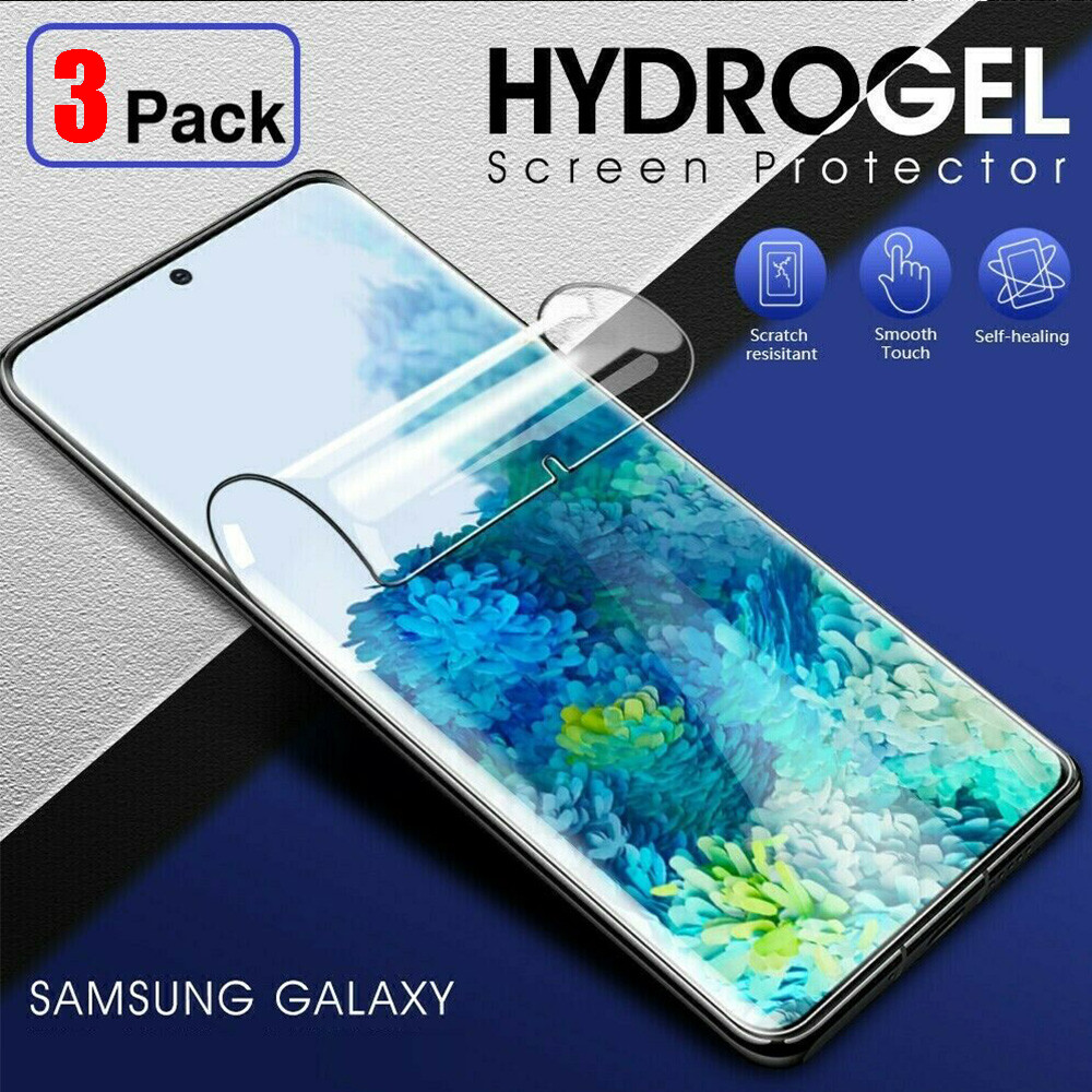 3-Pack HYDROGEL Screen Protector For Samsung Galaxy S8-S25 Plus Ultra Note 8-20