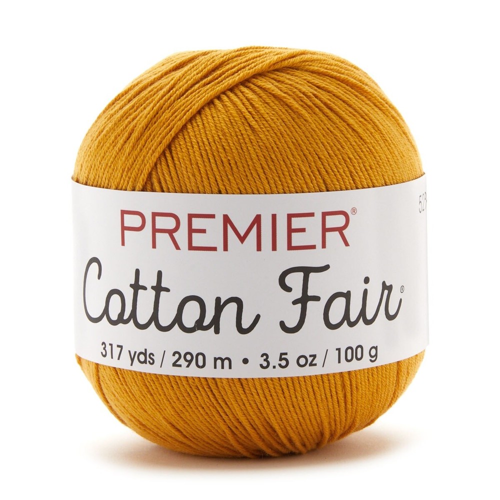 Premier Cotton Fair Yarn-Goldenrod - 3 Pack