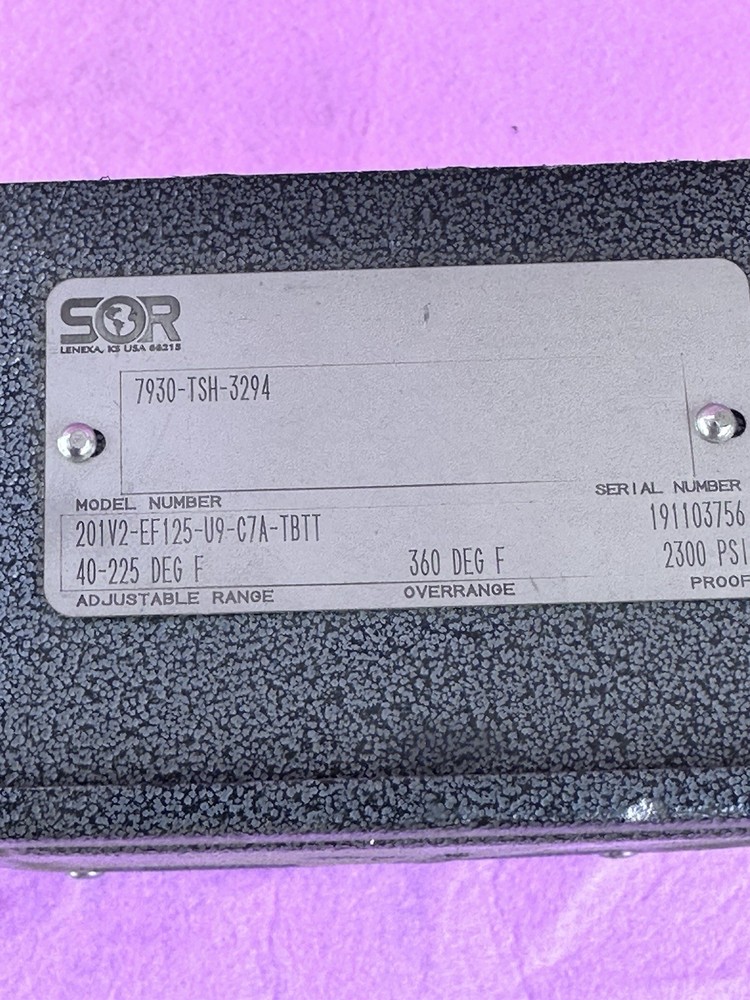 Sor 201V2-EF125-U9-C7A-TBTT Temperature Switch 40-225f