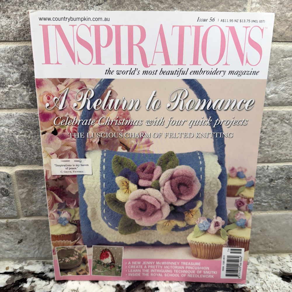 Inspirations Embroidery Magazine Issue 56 Uncut Patterns Attached Published 2007