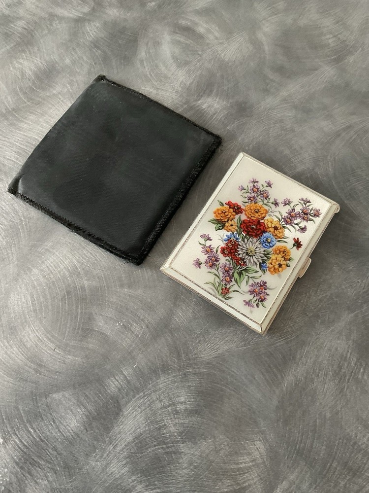 SUPERB SOLID SILVER ENAMEL CIGARETTE CASE WILLIAM SUCKLING B’HAM 1941 101g
