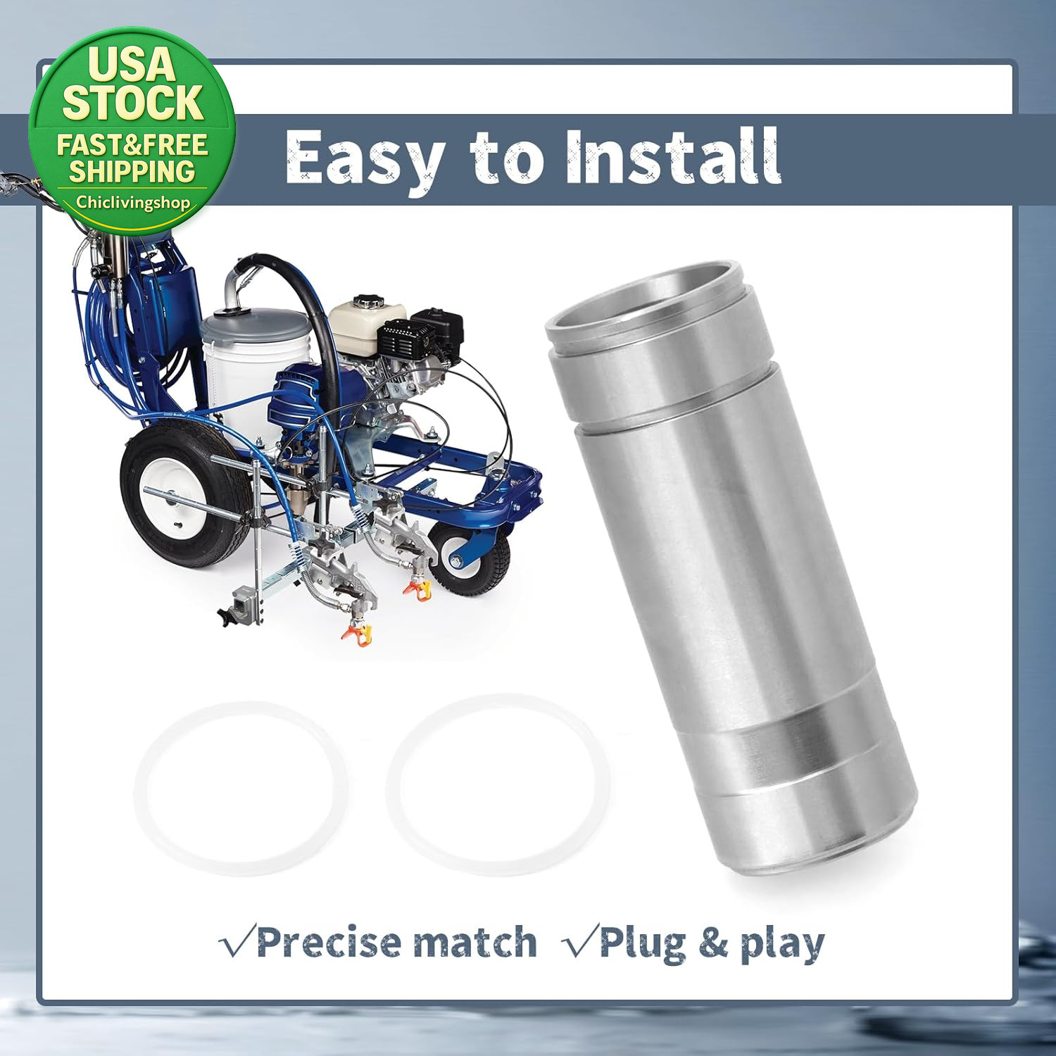 Inner Cylinder Sleeve 248209 Compatible with Graco Ultra Max II 695 795 3900