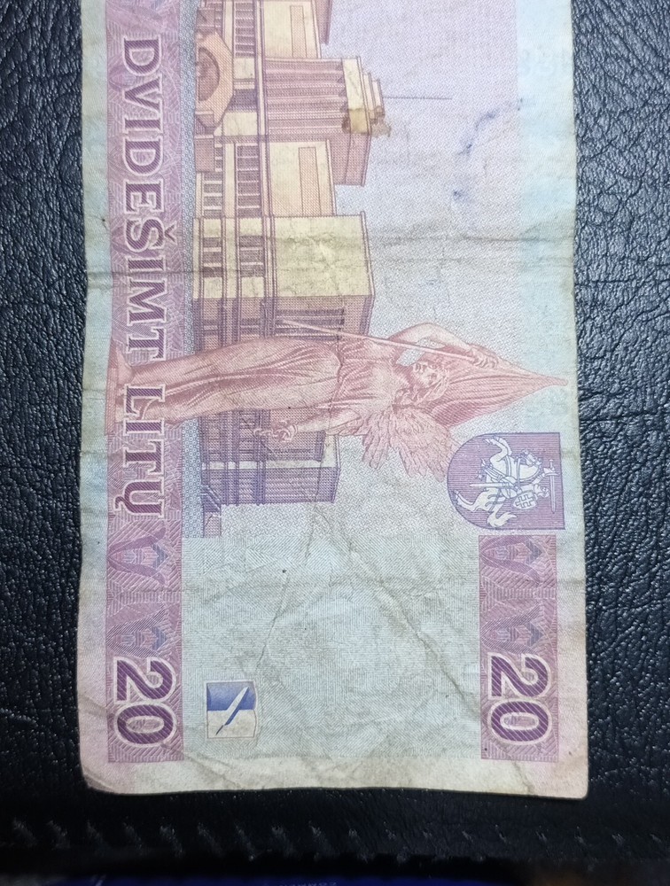 Lithuania 20 Litas banknote 2001