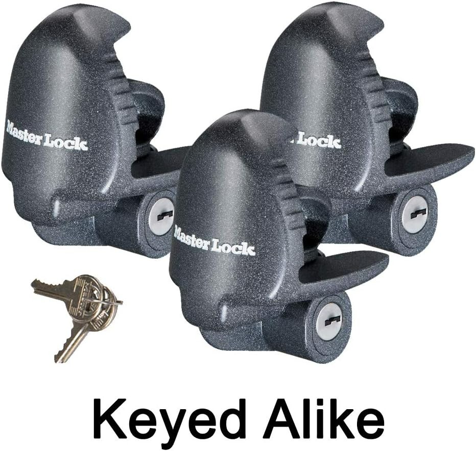 Master Lock - (3) Keyed Alike Universal Trailer Coupler Locks