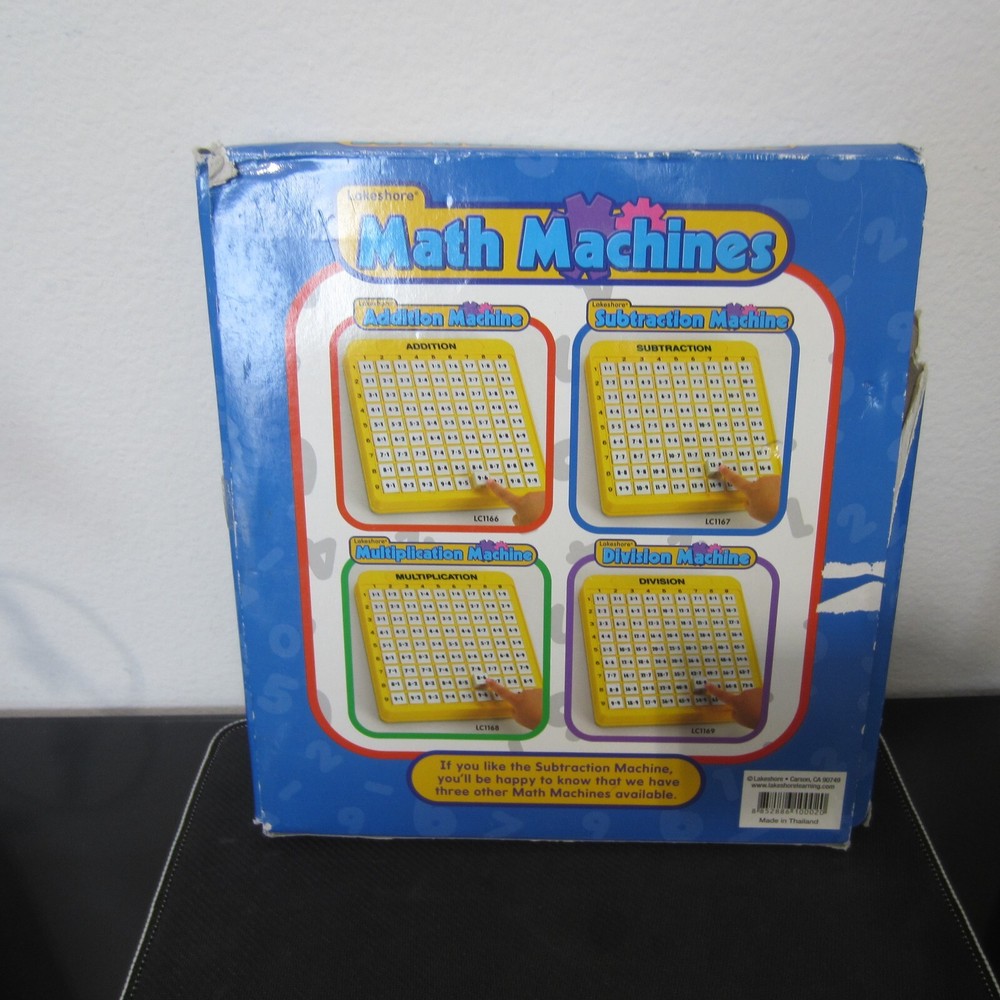 Lakeshore Subtraction Push Button Machine Math Learning Homeschool