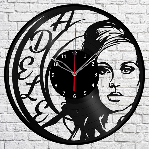 Vinyl Clock Adele Logo Wall Clock Unique Art Vinyl Record Wall Clock 1007