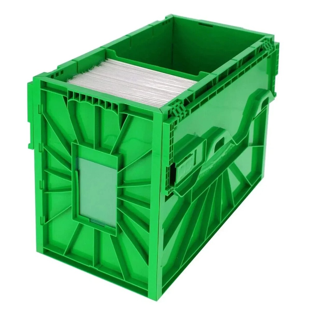 1 BCW Green Short Comic Book Bin -Heavy Duty Acid Free Plastic Stackable Box