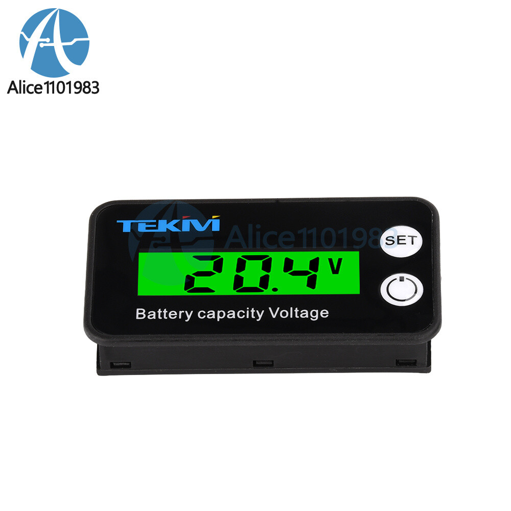 6136B LCD Battery Capacity Indicator Voltmeter Low Voltage Alarm High Precision