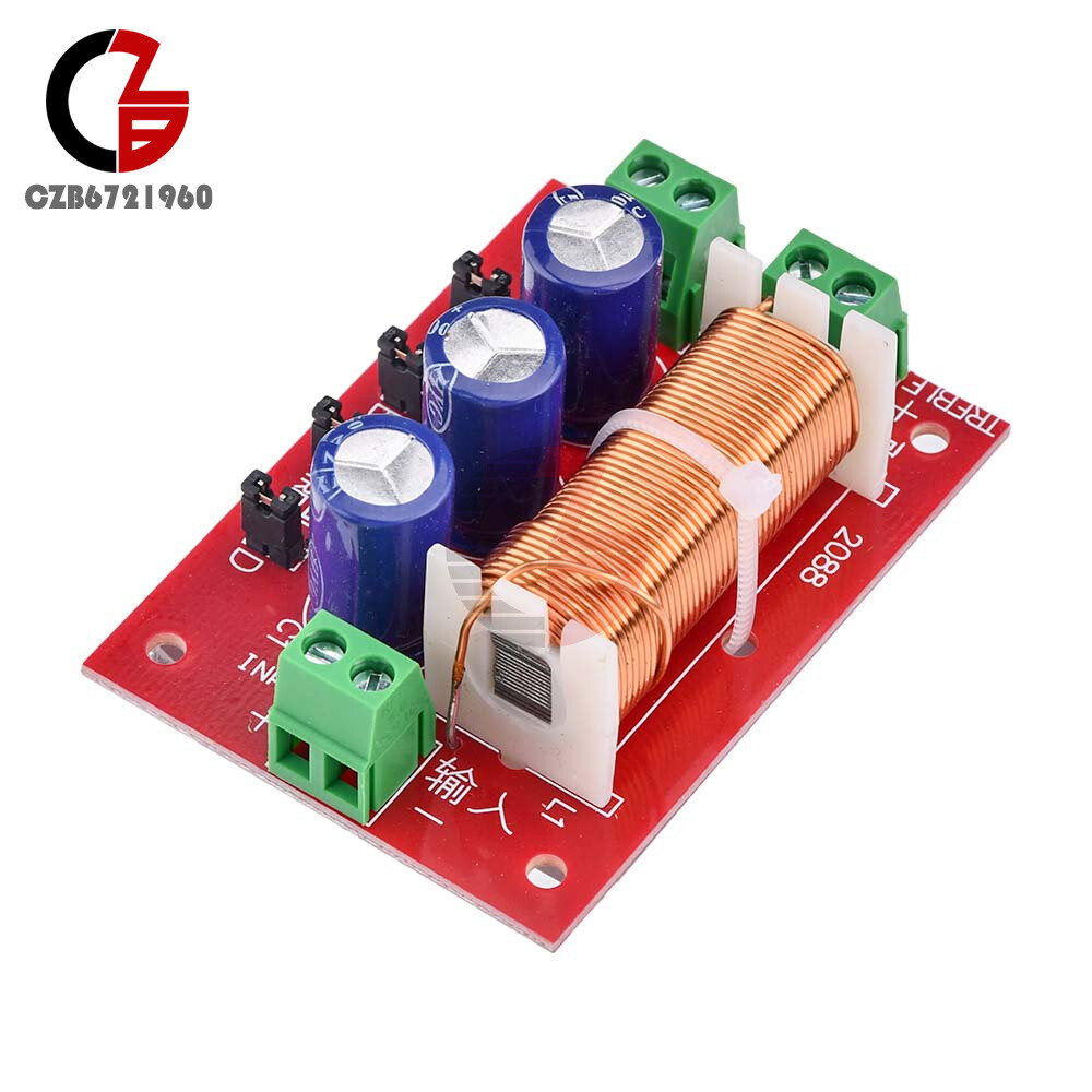 400W Adjustable 2 Way Crossover Filter Universal Audio Speaker Frequency Divider