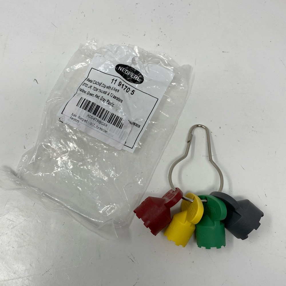 NEOPERL Cache Aerator Key Set 4-Size STD/JR/TJ/TT, Multi-Color