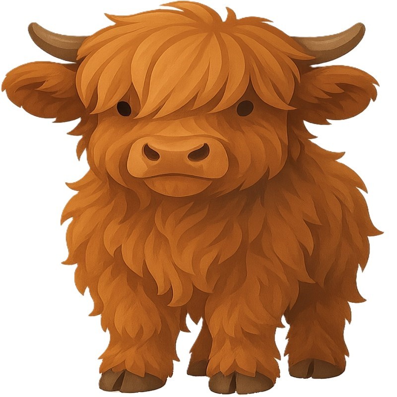 30 Custom Highland Cow Personalized Address Labels