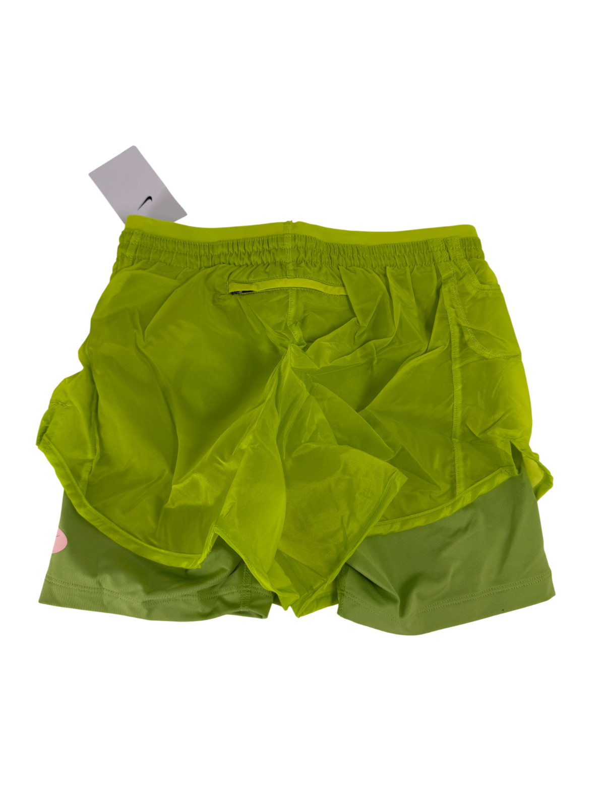 Nike Women’s Size Small Icon Clash Tempo Luxe Running Shorts in Green DM7739-321