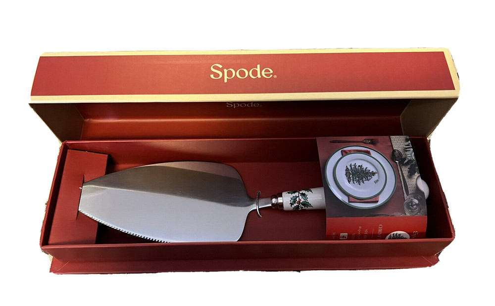 NEW SPODE Christmas Tree Portmeirion Group UK Cake Slice Server