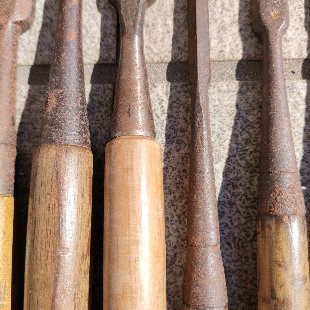 Vintage Japanese Chisel Set Tool Carpentry