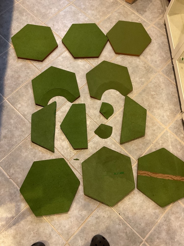 Geohex 31 Pieces Some With Roads