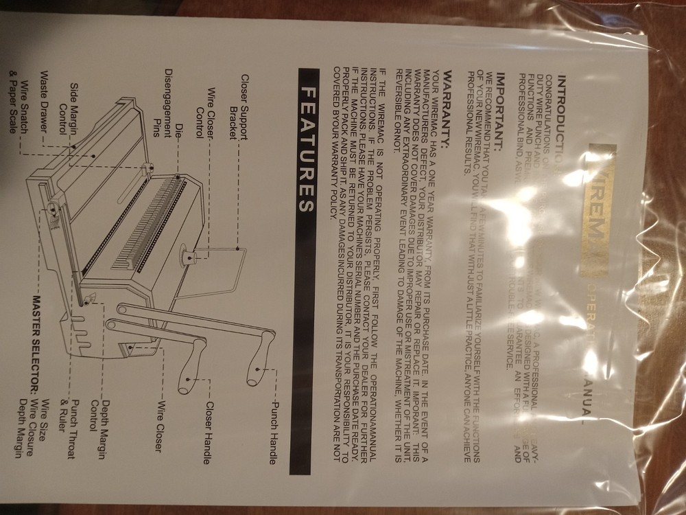 Akiles punching and closing machine new