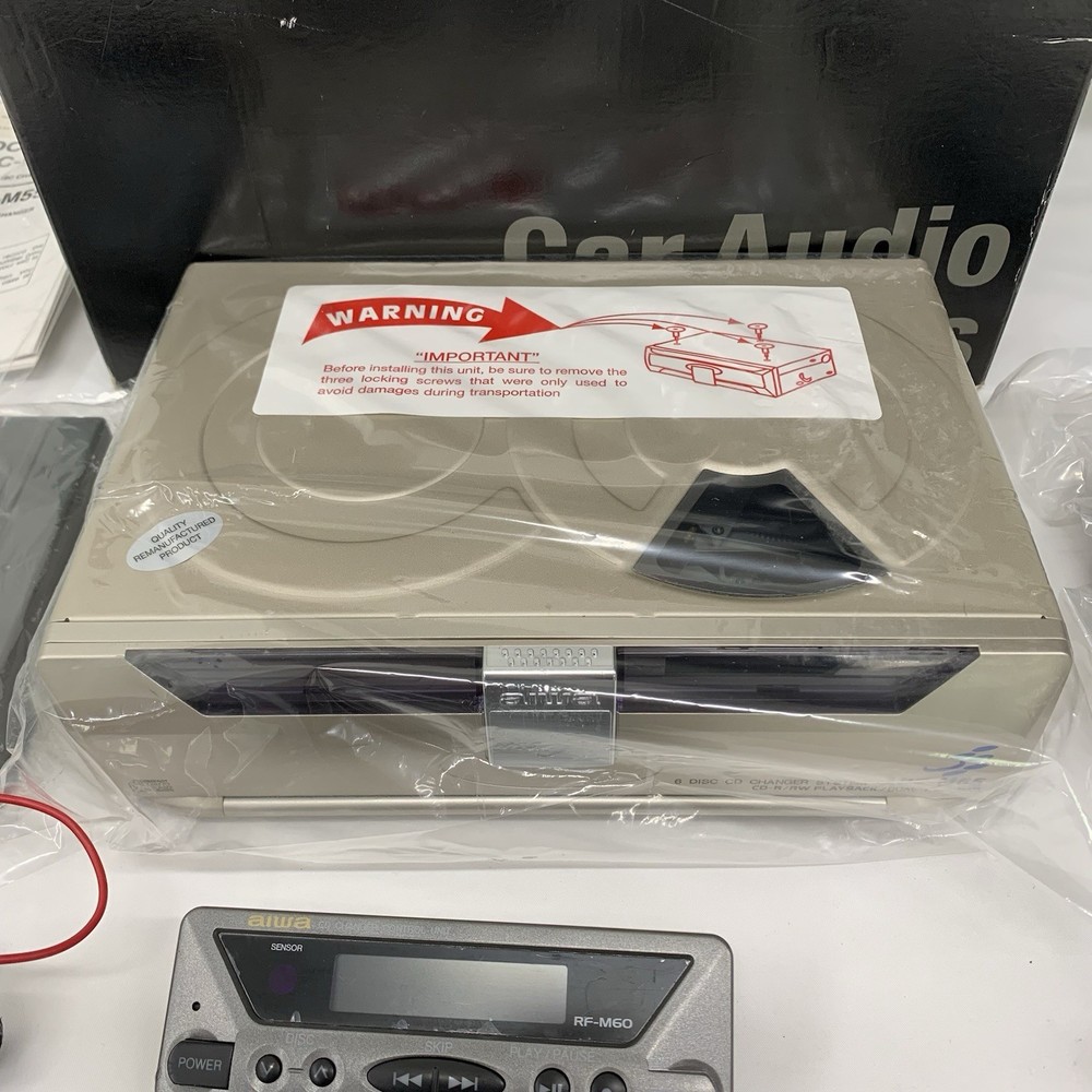Aiwa ADC-FM65 6-CD Changer System w/FM Modulator & Remote Control