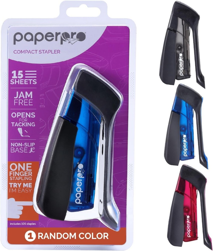 pact Classic Desk Stapler, 15 Sheet acity, No Effort,