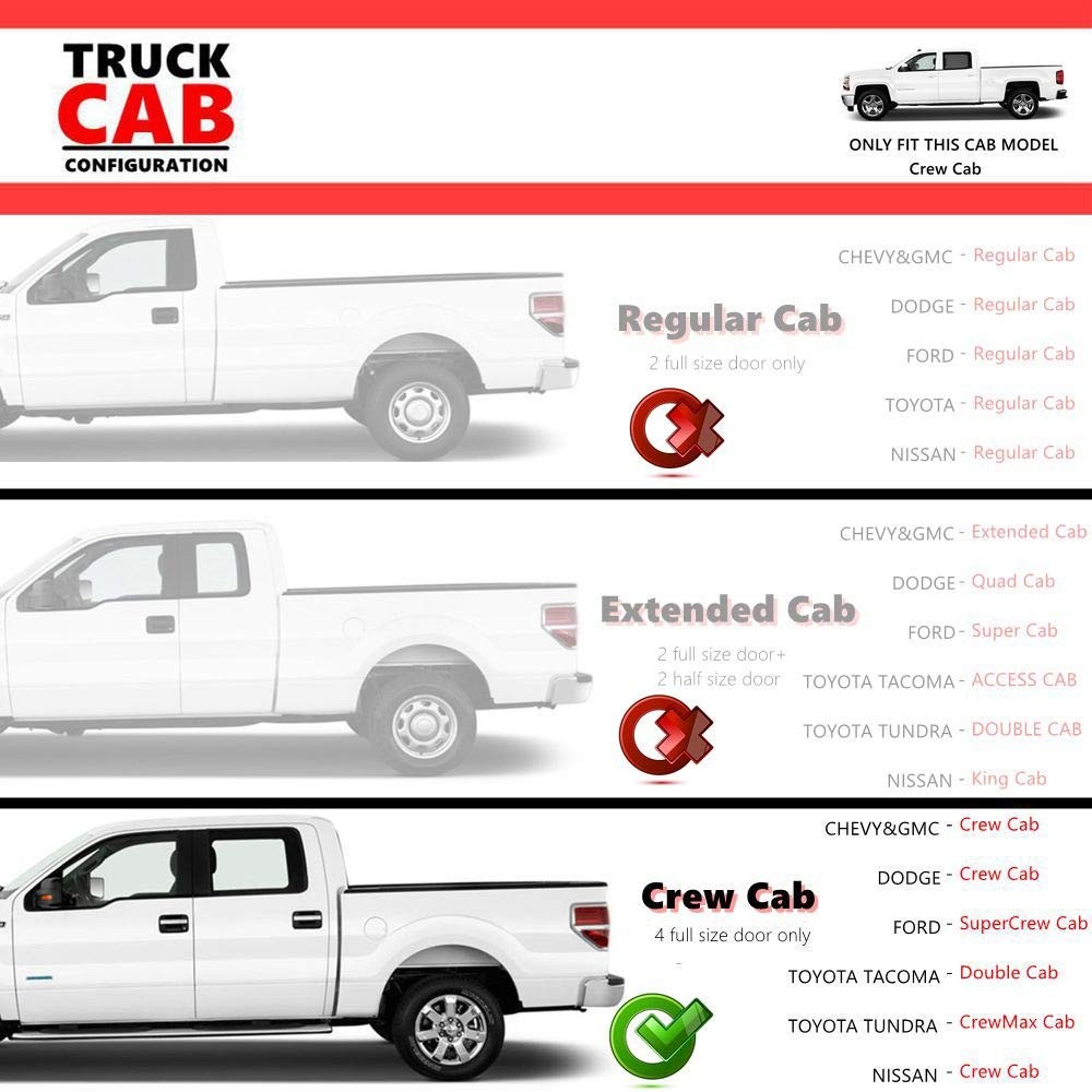 Textured Black Running Boards Custom Fit Side Steps Nerf Bars