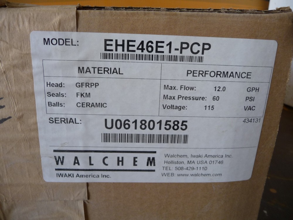 Walchem E Class Metering Pump EHE46E1-PCP