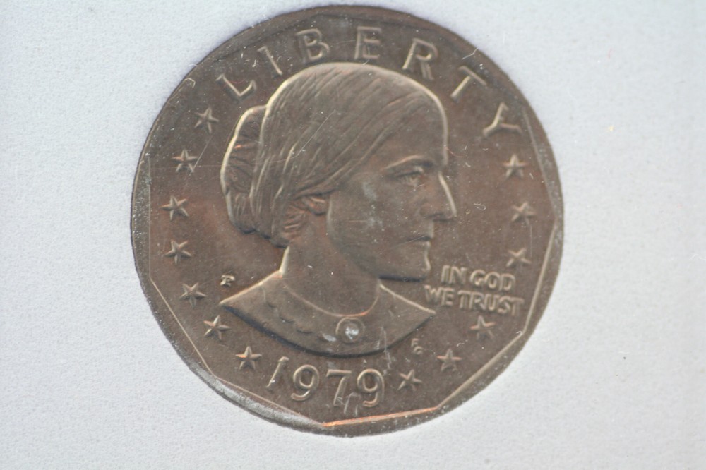 1979 P Susan B Anthony Dollar in plastic case