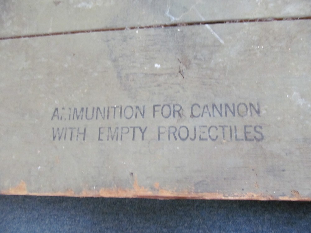 Vintage Empty Ammunition Crate 45" X 14" Crate