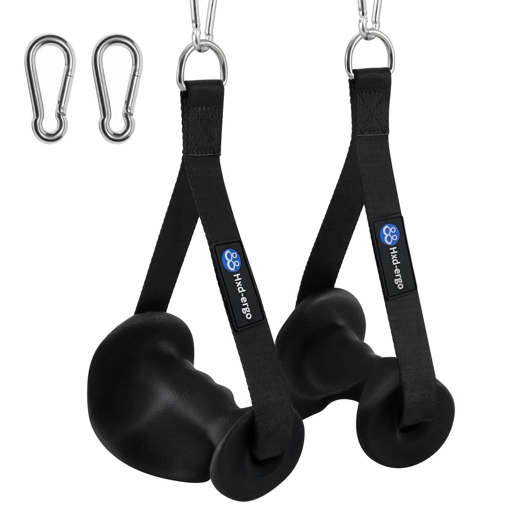 Ergonomic Exercise Handles for Cable Machine Attachments, Pilates, Strength T...