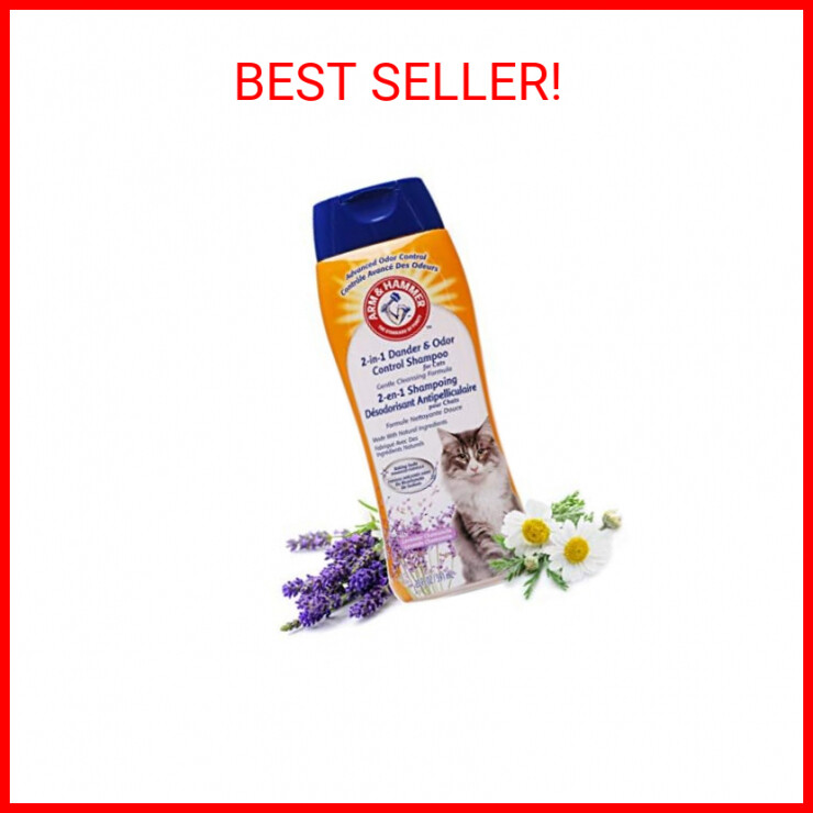 2-in-1 Deodorizing & Dander Reducing Shampoo for Cats | Dander Remover | Baking