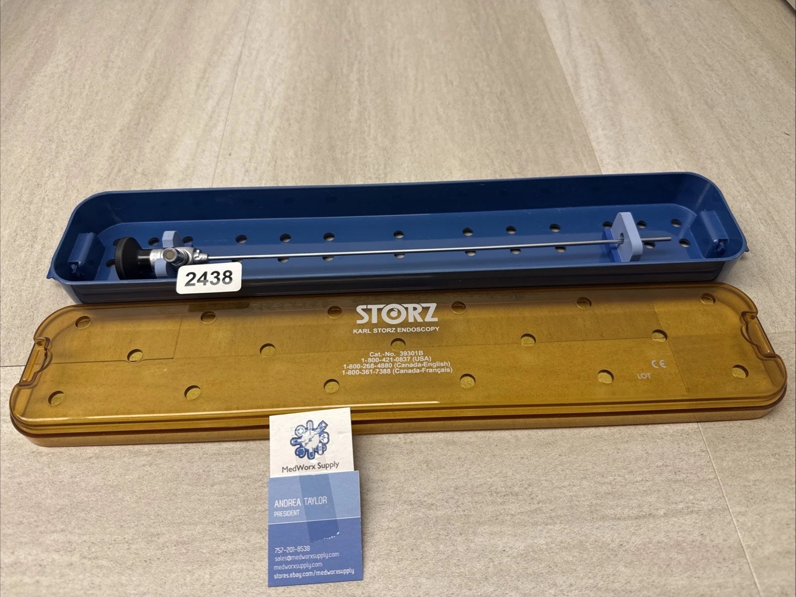 Karl Storz 27020 FA 12 Degrees  OEM Lens Tube. Clear Image With Case (2438)