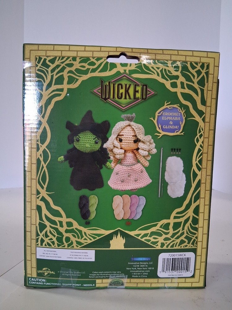 Wicked 2 pack Crochet Kit - Elphaba & Glenda