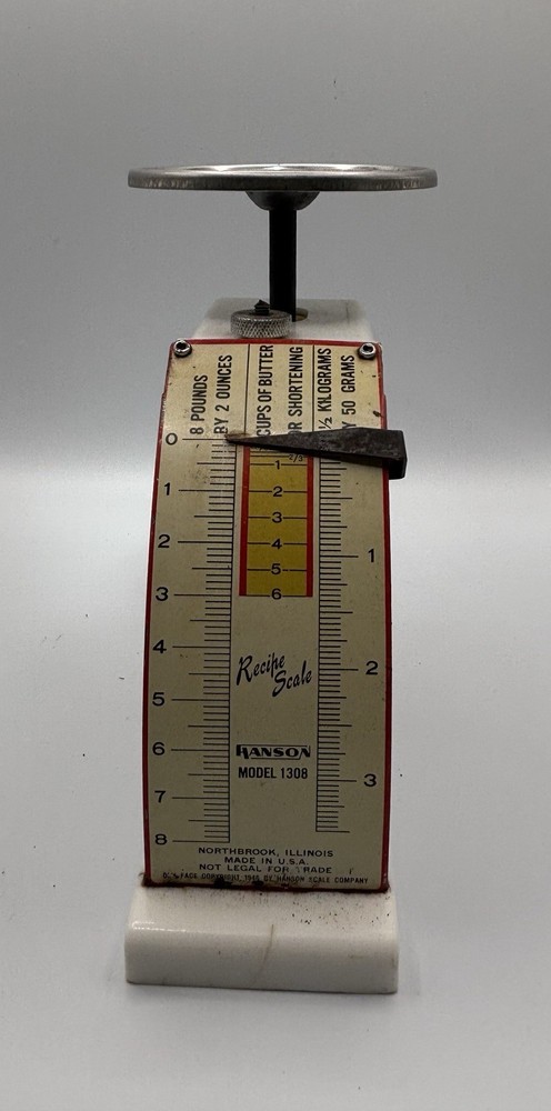 Vintage Hansen Model 1308 Recipe Scale