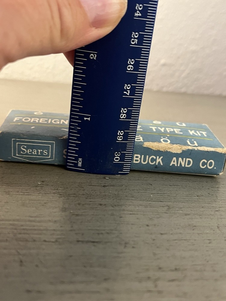 Foreign Language Type Kit for Sears Easy-Touch Typewriter Keys and Type Slugs