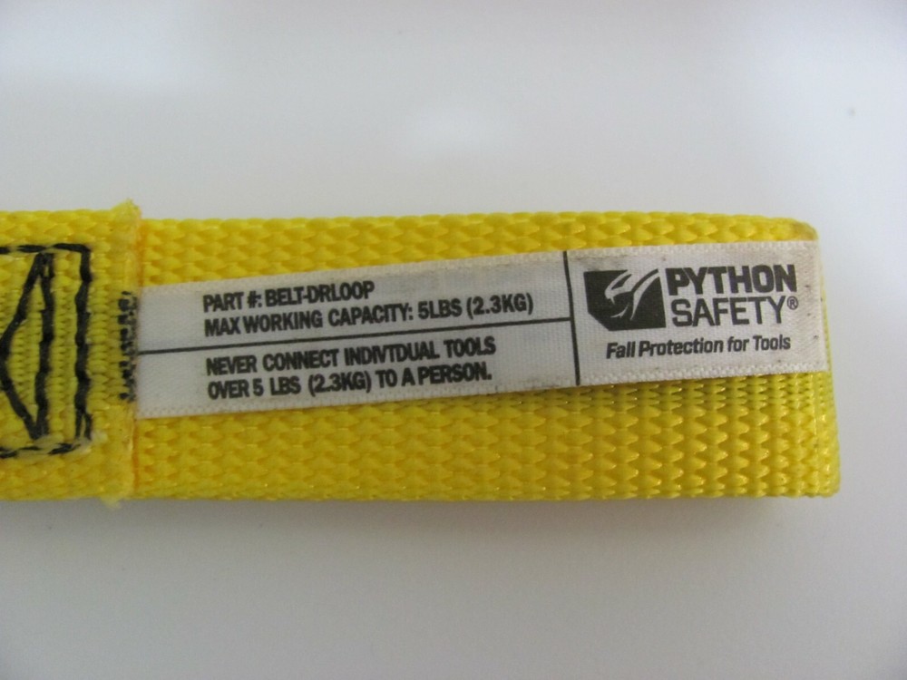 Quantity Of 1 DBI SALA Python 1500115 Safety Belt Loop D-Ring NEW