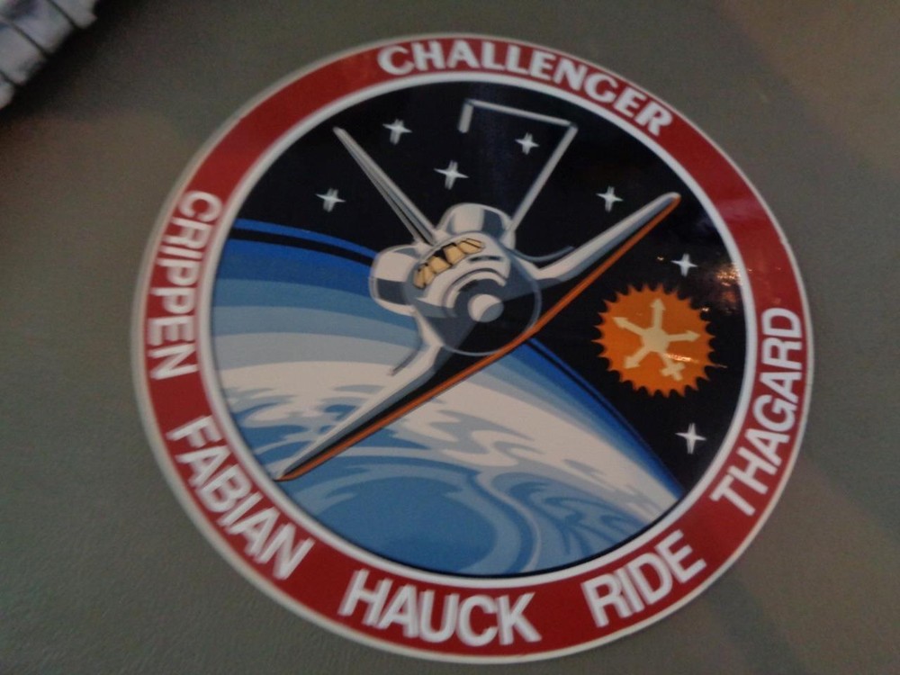 NASA Space Shuttle Challenger STS-7 Crew Patch Sticker