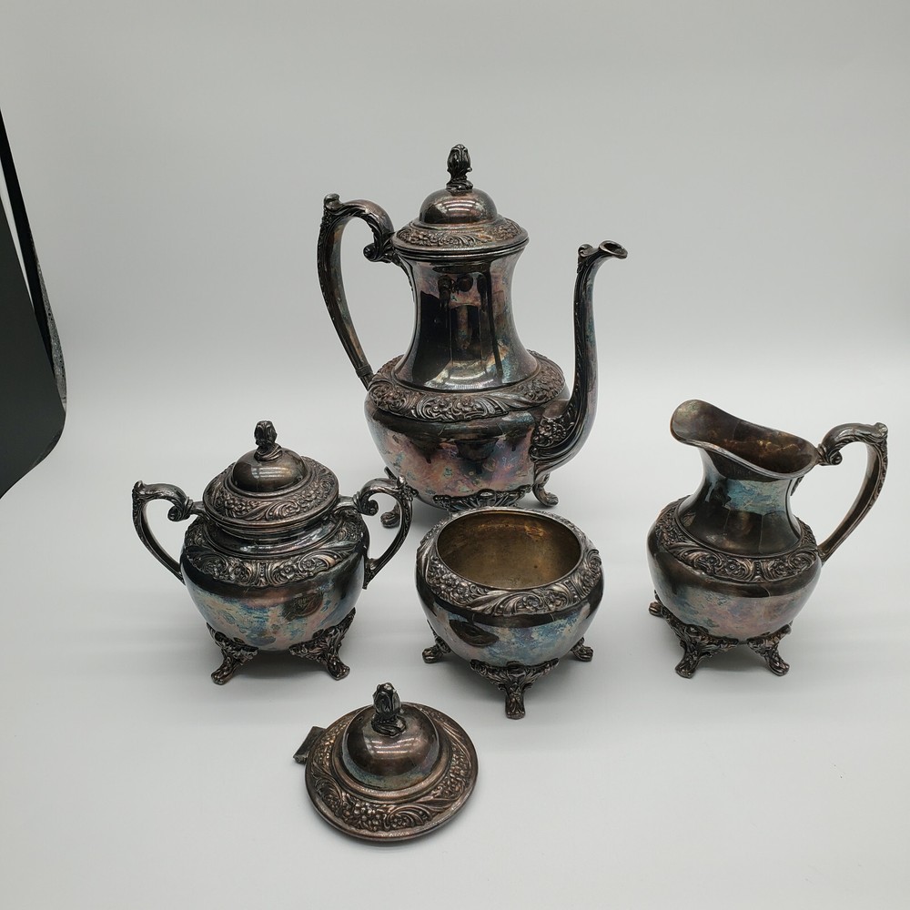 Vintage Rogers Bros Heritage Tea Set