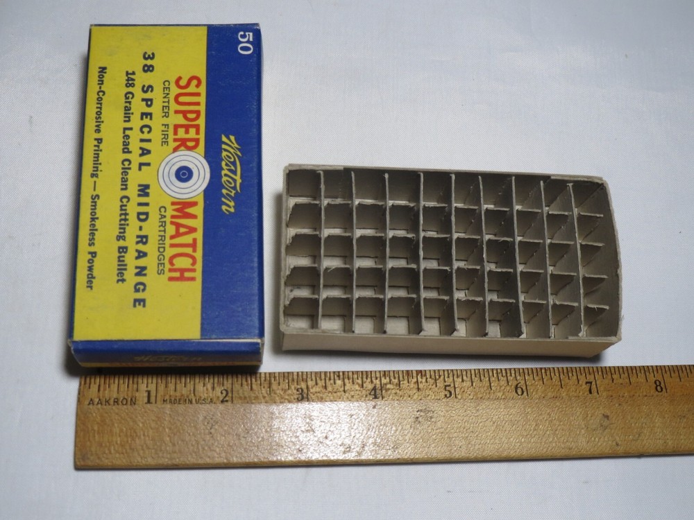 Vintage WESTERN 38 Special Mid-Range 148 gr. with Tray (EMPTY BOX)