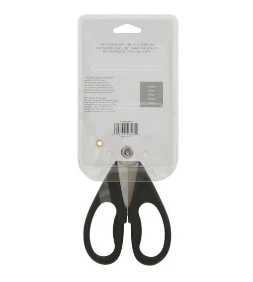 Kitchen Shears 8.72"" Stainless Steel Scissors Black