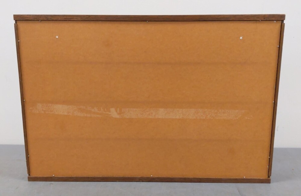 Wooden Display Case w/ Plastic Window Cover EX