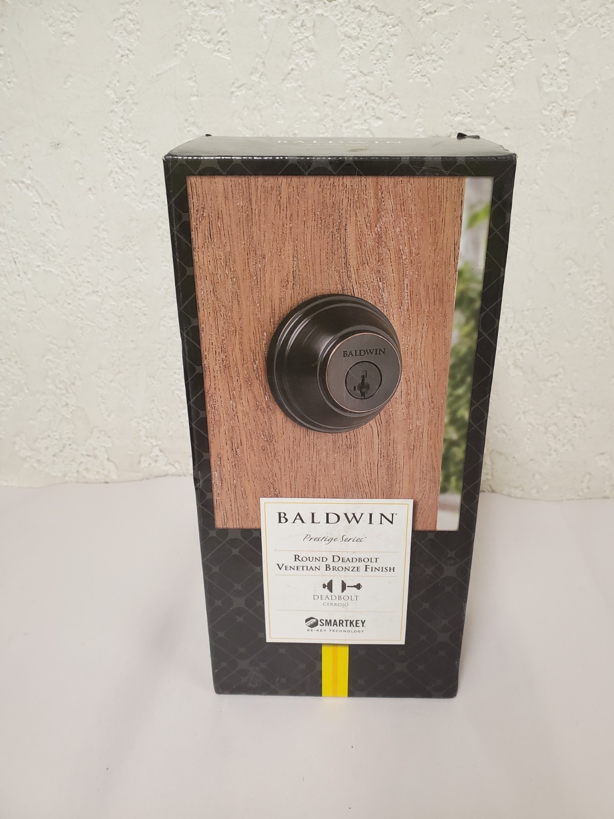 Baldwin Prestige Venetian Bronze Single Cylinder Round Deadbolt w/ SmartKey