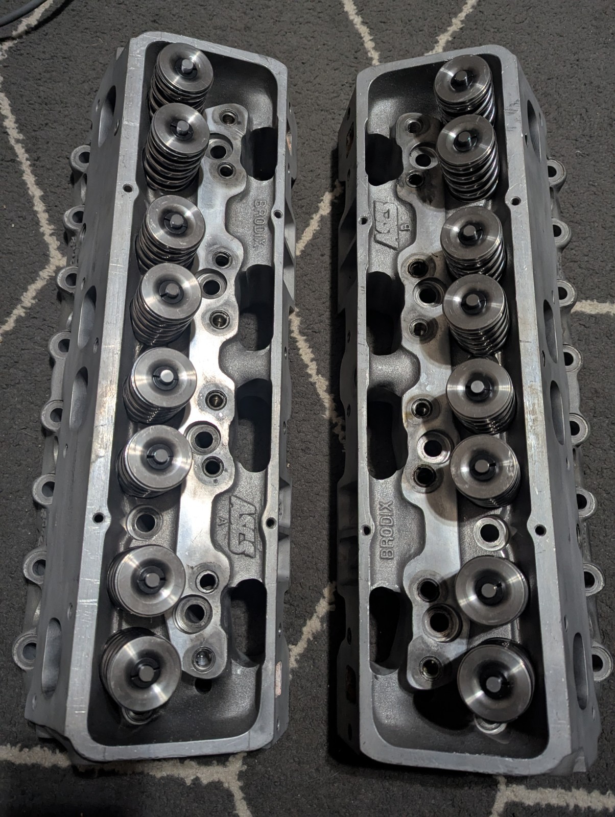 Set Of Fresh Brodix ASCS 11X Sprint Car Cylinder Heads