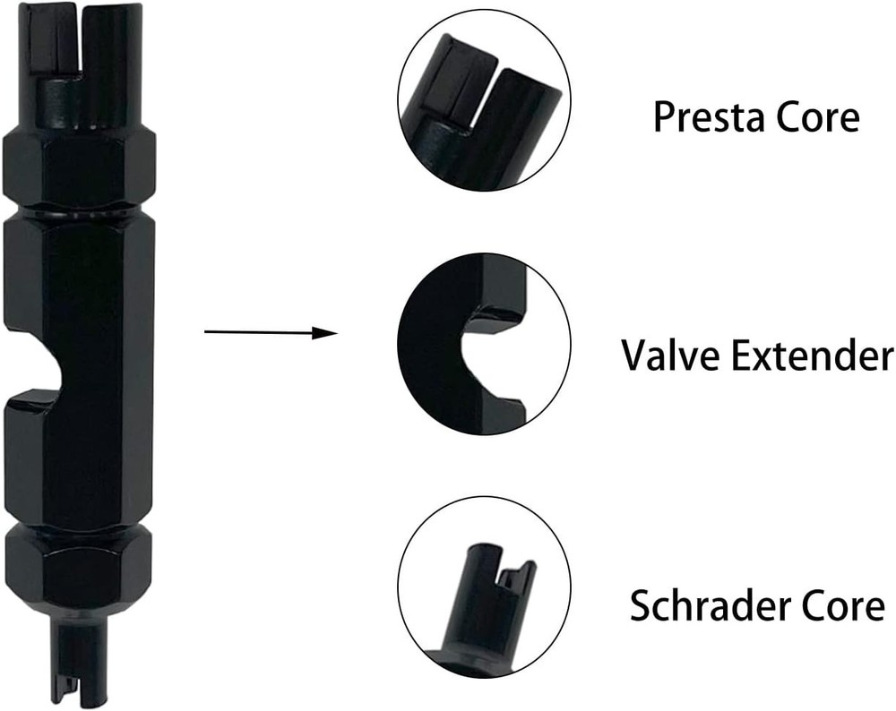 Essential Bike Valve Core Tool - Easy Insert & Replace Design for All Tires