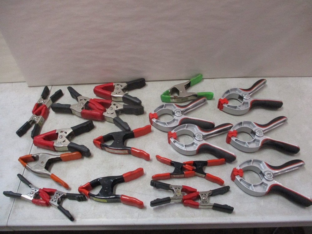 21 Assorted Metal Clamps