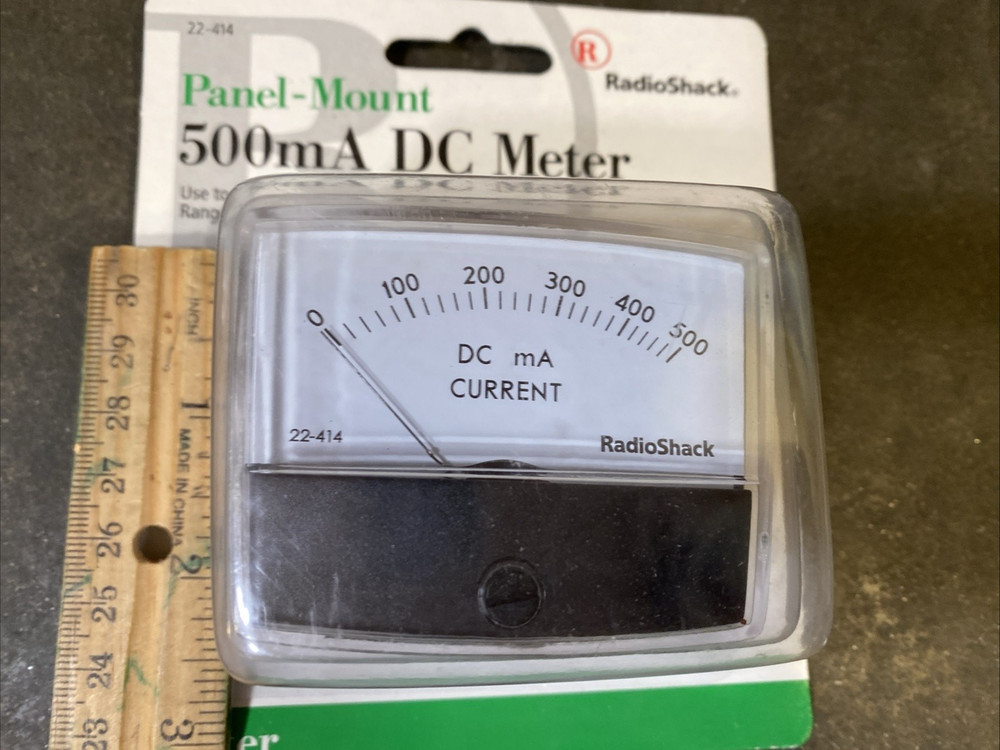Radio Shack 500mA DC Meter Tester Panel-Mount